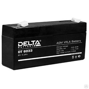 Аккумулятор 6V 3.3Ah DELTA 