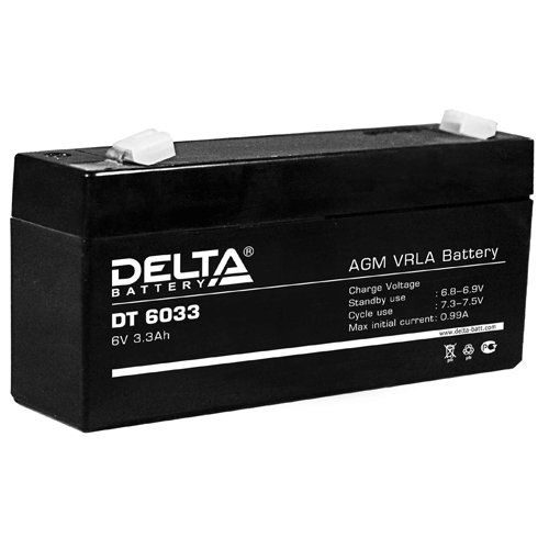 Аккумулятор 6V 3.3Ah DELTA