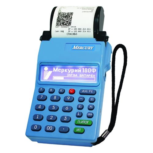 Кассовый аппарат Меркурий-180Ф (GSM, WIFi) ФН15
