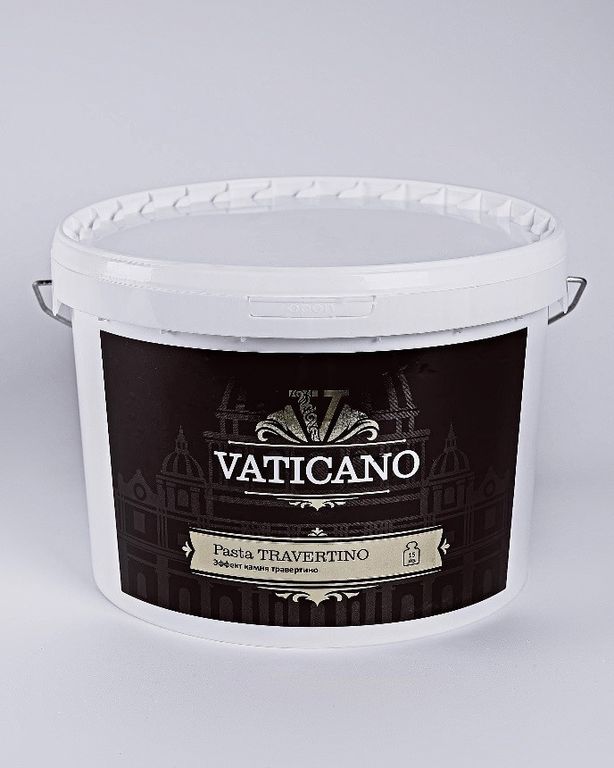 Штукатурка декоративная c эффектом камня травертин VATICANO Pasta Travertino